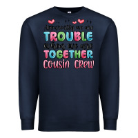 Navy apparently we are trouble when we are together cou Premium Sweatshirt - MaliasSmallBusiness