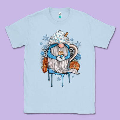 Winter Gnome Coffee Classic Tee Designed By Jahusdesignshop