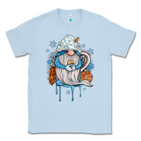 Dusty Blue winter gnome coffee Classic Tee - JahusDesignShop