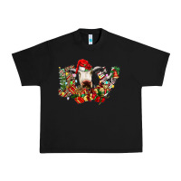 Black christmas joy cow Urban Heavy Tee - CowhideDigitalArt
