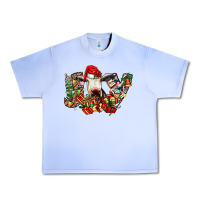 Grape Ice christmas joy cow Urban Heavy Tee - CowhideDigitalArt