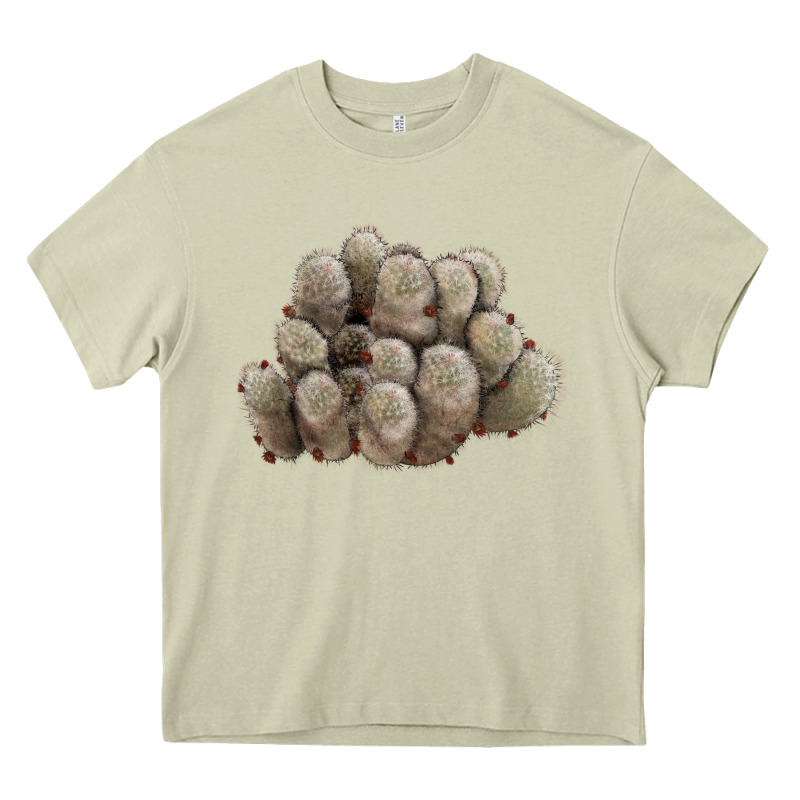 Brown Flowered Cactus Heavy Core Tee by LillyAllenDesigns | Teevron