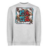 Baseball Mama With Leopard Heavyweight Sweatshirt | Teevron
