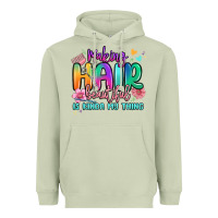 Matcha making hair beautiful is kinda my thing Heavyweight Hoodie - MaliasSmallBusiness