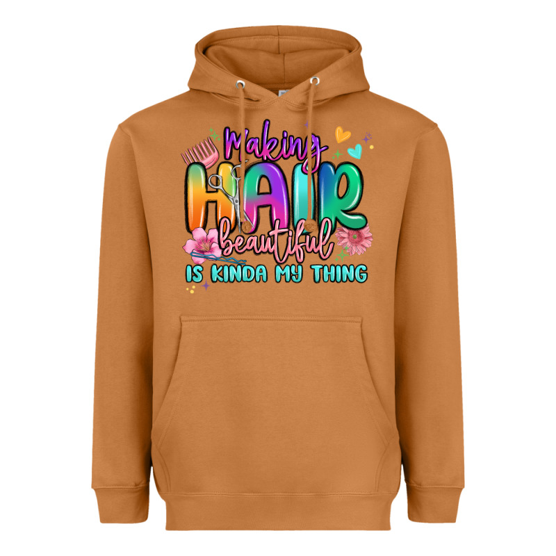 Making Hair Beautiful Is Kinda My Thing Heavyweight Hoodie by MaliasSmallBusiness | Teevron