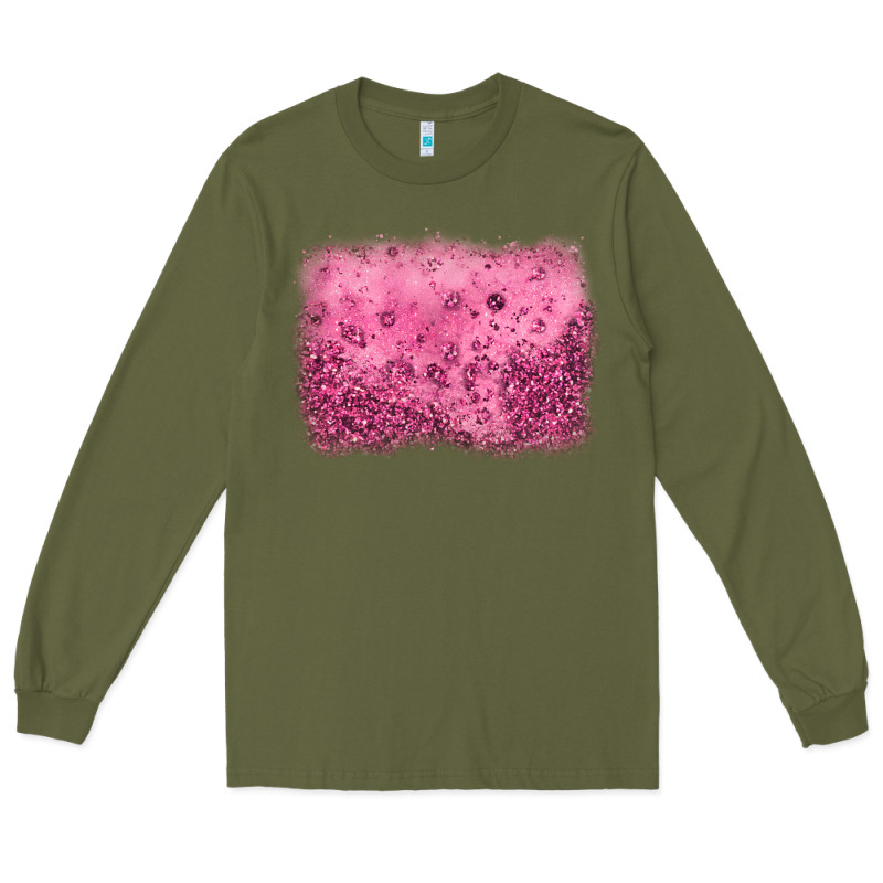 Pink Glitter Background Long Sleeve Tee by JahusDesignShop | Teevron