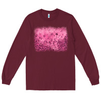 Burgundy pink glitter background Long Sleeve Tee - JahusDesignShop