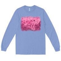Colony Blue pink glitter background Long Sleeve Tee - JahusDesignShop