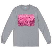 Heather Grey pink glitter background Long Sleeve Tee - JahusDesignShop