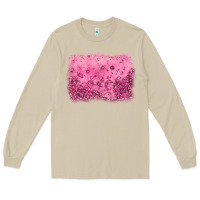 Mushroom pink glitter background Long Sleeve Tee - JahusDesignShop