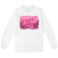 White pink glitter background Long Sleeve Tee - JahusDesignShop