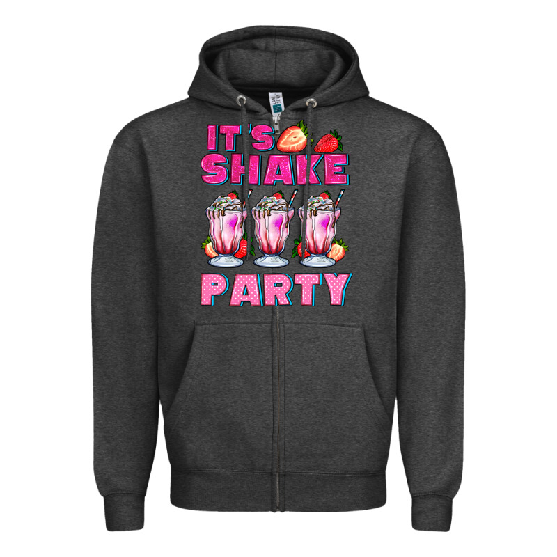 Its Shake Party With Milkshake Zipper Hoodie by AdoDesignShop | Teevron