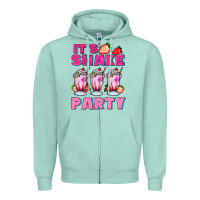 Seafoam its shake party with milkshake Zipper Hoodie - AdoDesignShop