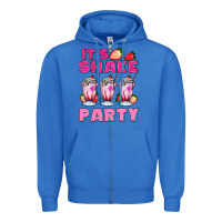 True Royal its shake party with milkshake Zipper Hoodie - AdoDesignShop