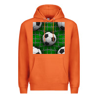Carrot soccer ball with goal nets seamless pattern Premium Hoodie - BundleAndBundleShop