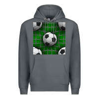 Rock soccer ball with goal nets seamless pattern Premium Hoodie - BundleAndBundleShop