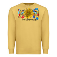 Antique Gold autism mom life sunflower Premium Sweatshirt - MaliasSmallBusiness
