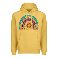 Antique Gold rainbow sunflower Premium Hoodie - AdoDesignShop