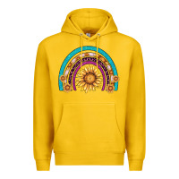 Lemon rainbow sunflower Premium Hoodie - AdoDesignShop
