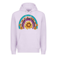Lilac rainbow sunflower Premium Hoodie - AdoDesignShop