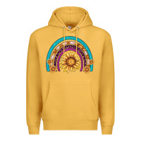 Mustard rainbow sunflower Premium Hoodie - AdoDesignShop