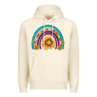 Sandshell rainbow sunflower Premium Hoodie - AdoDesignShop