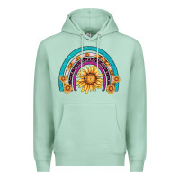 Seafoam rainbow sunflower Premium Hoodie - AdoDesignShop