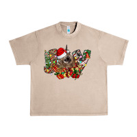 French Oak christmas joy highland cow Urban Heavy Tee - CowhideDigitalArt