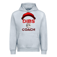 Heather Grey Dibs On The Coach Baseball Urban Hoodie - Bettercallsaul