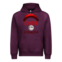 Mauve Wine Dibs On The Coach Baseball Urban Hoodie - Bettercallsaul