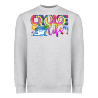 Heather Grey cruise life Heavyweight Sweatshirt - texasbilliewilder