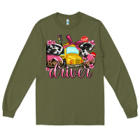 Army Green bus driver Long Sleeve Tee - AdoDesignShop