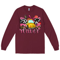 Burgundy bus driver Long Sleeve Tee - AdoDesignShop