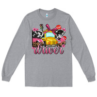 Heather Grey bus driver Long Sleeve Tee - AdoDesignShop