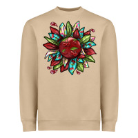 Mushroom Cherry sunflower Heavyweight Sweatshirt - texasbilliewilder