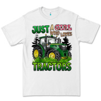 Just A Girl Who Loves Tractors Premium Tee | Teevron