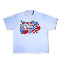 Grape Ice Flip flops fireworks & freedom 4th of july Urban Heavy Tee - CowGirlArtShop