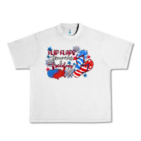 Lunar Rock Flip flops fireworks & freedom 4th of july Urban Heavy Tee - CowGirlArtShop
