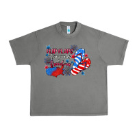 Tornado Flip flops fireworks & freedom 4th of july Urban Heavy Tee - CowGirlArtShop