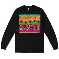 Black leopard sunflower gemstone Long Sleeve Tee - JahusDesignShop