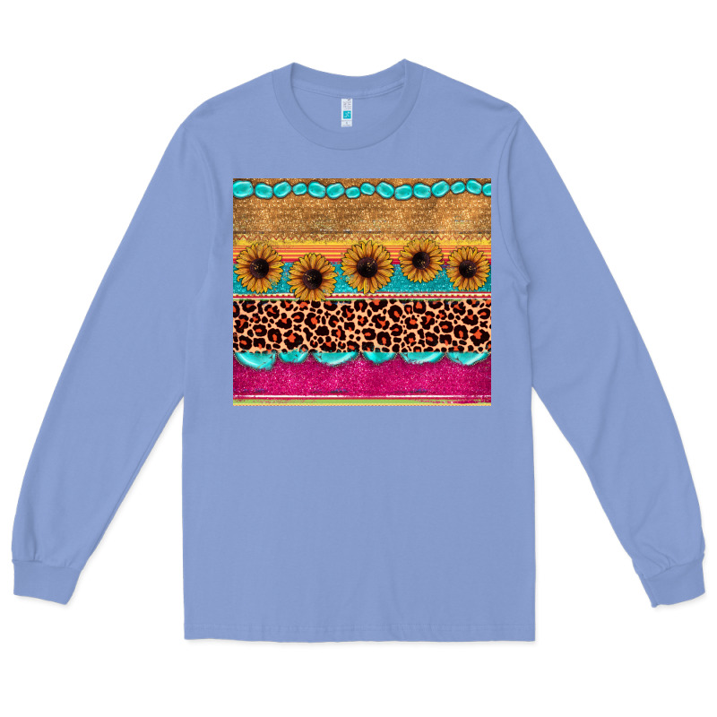 Leopard Sunflower Gemstone Long Sleeve Tee by JahusDesignShop | Teevron