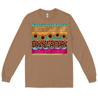 Toasted Coconut leopard sunflower gemstone Long Sleeve Tee - JahusDesignShop