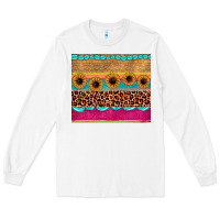 White leopard sunflower gemstone Long Sleeve Tee - JahusDesignShop