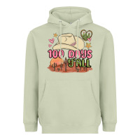 Matcha 100 days y'all malia Heavyweight Hoodie - MaliasSmallBusiness
