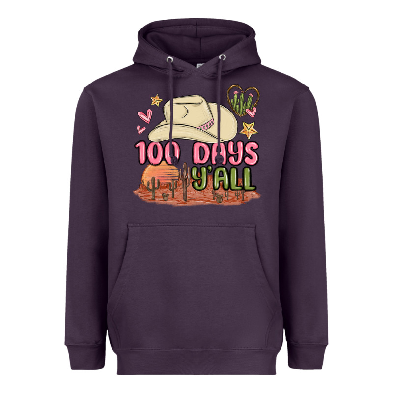 100 Days Y'all Malia Heavyweight Hoodie by MaliasSmallBusiness | Teevron
