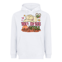White 100 days y'all malia Heavyweight Hoodie - MaliasSmallBusiness