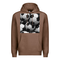 Chestnut soccer seamless pattern Premium Hoodie - BundleAndBundleShop