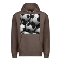 Coffee soccer seamless pattern Premium Hoodie - BundleAndBundleShop