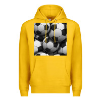Lemon soccer seamless pattern Premium Hoodie - BundleAndBundleShop