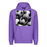 Purple soccer seamless pattern Premium Hoodie - BundleAndBundleShop